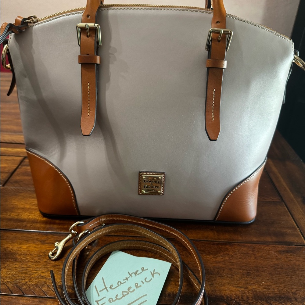 Dooney & Bourke Domed Satchel Smooth Oyster